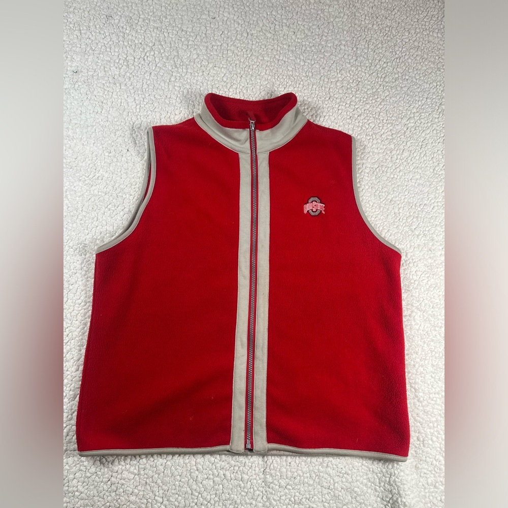 Vintage Ohio State Castles Sport Women's Full Zip Vest XL Red